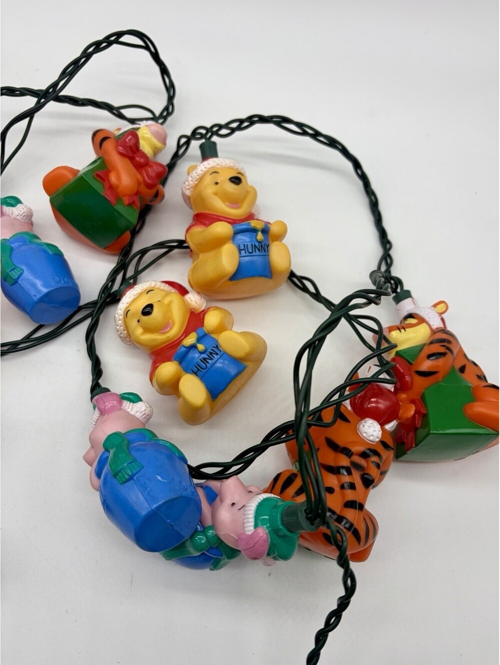 Vintage NOMA DISNEY Winnie the Pooh Christmas Tree String Lights 10 - No Box